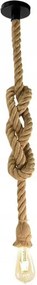 Függő Mennyezeti Lámpa Loft Ipari Csillár Juta Zsinór 1x E27