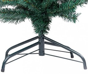 zöld PVC vékony műkarácsonyfa állvánnyal 120 cm