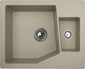 Linea M 1.5D Metalac 192043 Gránit Mosogatótálca - Extra mély, Egymedencés, Pezsgő
