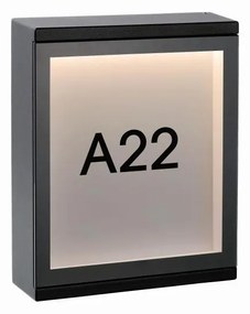 Lucide 27879/06/30 - LED kültéri fali lámpa CADRA LED/6W/230V