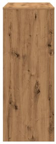 kézműves tölgy szerelt fa bárasztal tárolókkal 90x40x103,5 cm