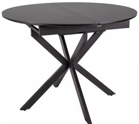 Gaston bővíthető kerámia étkezőasztal fekete 100-135cm