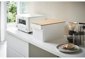 Tower fehér kenyértartó bambuszfedéllel - Yamazaki