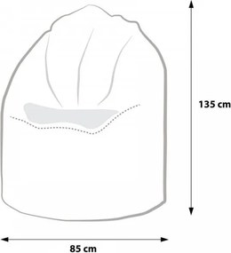 EMI Körte alakú lila műbőr babzsákfotel