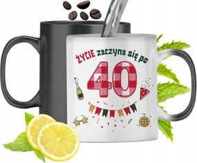 Mágikus Bögre 40. Születésnapra Színváltós Nyomtatott Fényképpel