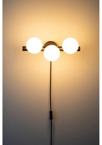 Fekete-fehér fali lámpa Monica – White Label