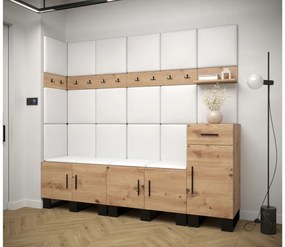Előszobabútor Amanda 9 (artisan tölgy + fehér). 1085936