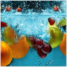 Poszterek 70x70 Gyümölcsök a vízbe esve