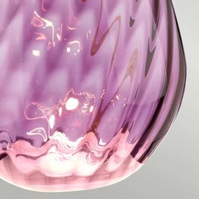 Elstead LENA-TL-S-PLUM - LED Asztali lámpa LENA 1xE27/60W/230V + 1xGU10/7W rózsaszín