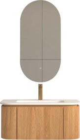 AREZZO design SIERRA 80 cm-es Fürdőszoba alsószekrény 1 fiók, 2 ajtó, tölgy