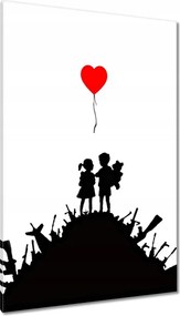 Vászonkép 80x120 Banksy Gyerekek a tetején