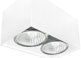 Brosline 1077 - Irányítható spotlámpa CAGE 2xGU10/10W/230V fehér