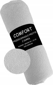 Frottír Gumis Lepedő 180x200 Világos Hamu 100% Pamut Frottír