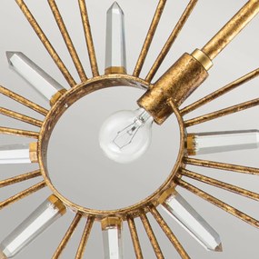 Gilded Nola Sun King GN-SUN-KING-P-G Függőlámpa 1x60 W/E27