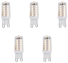 5 darabos G9 szabályozható LED izzók 1,2W 100 lm 2700K