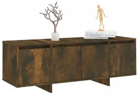 füstös tölgy színű szerelt fa TV-szekrény 120x30x40,5 cm