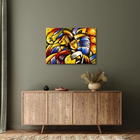Kép - olajfestmény, szerelmesek (70x50 cm)