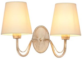 Fali lámpa MALBO 2xE27/15W/230V bézs