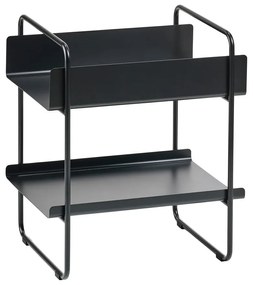 Fekete fém konzolasztal 36x48 cm A-Console – Zone