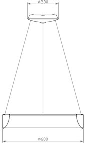 Deko-Light 342125 - LED Dimmelhető csillár SCULPTORIS LED/27W/230V 4000K átm. 60cm