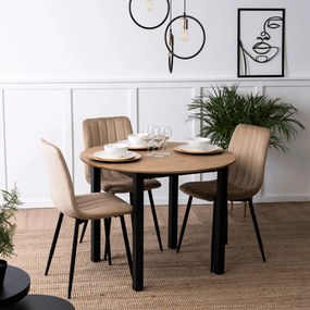 IBIS szék, bézs, velúr