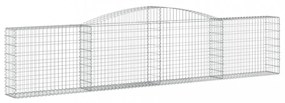 íves horganyzott vas gabion kosár 400x30x80/100 cm
