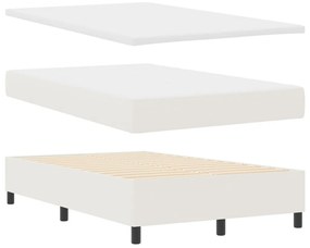Box Spring Ágy Matracc Krém 120x200 cm Kordbársony