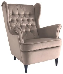 Harry Velvet fotel bézs