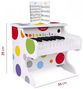 Janod - CONFETTI elektronikus zongora 4xAA elemmel