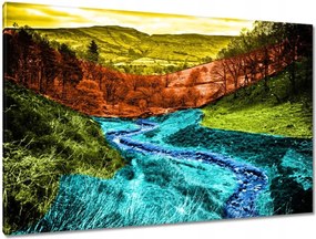 Festmények 120x80 Hegyi táj Tájkép