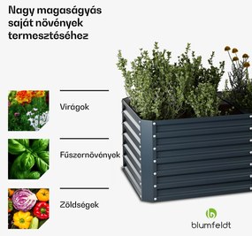 High Grow Straight magaságyás, 1440 L, Ergonomikus, Időjárásálló, Nyitott alap