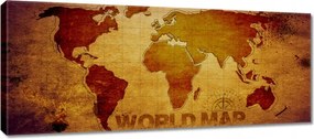 Våszonkép 100x40 World Map