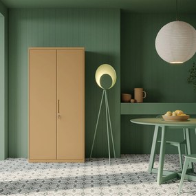 Zárható irodai szekrény JAN, 900 x 1850 x 400 mm, Fresh Style: bézs