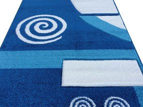 Málta Nyírt Futószőnyeg 80 x 300 cm Kék