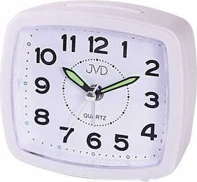 Kis Méretű 9x8 cm Fehér Jól Olvasható Háttérvilágítású Ébresztőóra Jvd SRP8506.3