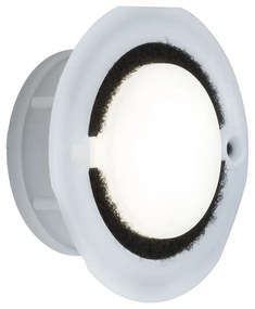 Paulmann 93741 kültéri beépíthető lámpa, 76 mmx76 mm, kerek, fehér, 4000K természetes fehér, beépített LED, 40,8 lm, IP65