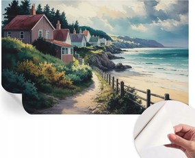 Dekoratív öntapadós fotótapéta Hálószobába Sziklaházak 416x254 cm