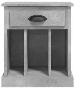 2 db betonszürke éjjeliszekrény 43x36x50 cm