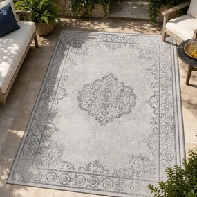 Cebu szürke-krémszínű kültéri szőnyeg,160 x 230 cm - NORTHRUGS