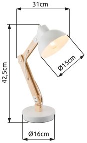 Brilagi - Asztali lámpa FOCUS 1xE27/40W/230V fehér