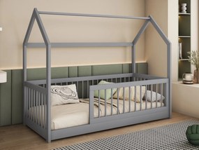 Gyerekágy 90 cm Godna (szürke) (ágyráccsal). 1103326