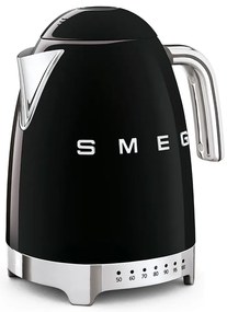 Fekete rozsdamentes acél vízforraló 1,7 l Retro Style – SMEG