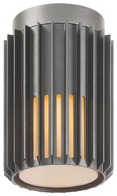 Nordlux - Kültéri mennyezeti lámpa ALUDRA 1xE27/15W/230V antracit