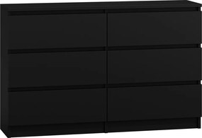 M6 140 2X3 komód, fekete