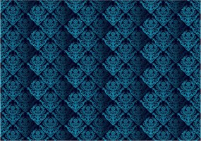 Fotótapéta Kék dísz virágokkal Textúra Elegancia 208x146 +ragasztó