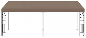 vidaXL tópszínű falra szerelhető pavilon 6 x 3 x 2,5 m