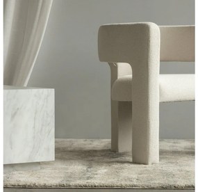Világos bézs design kialakítású fotel ALPAH LOOP