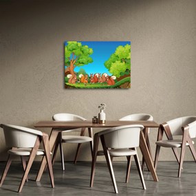 Kép - boldog mókusok (70x50 cm)