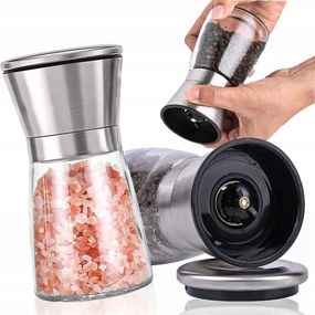 Kézi Üvegfűszer Daráló Só/bors B2359