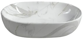 Sapho - DALMA 59x42 cm ráépíthető mosdó, kerámia/Carrara